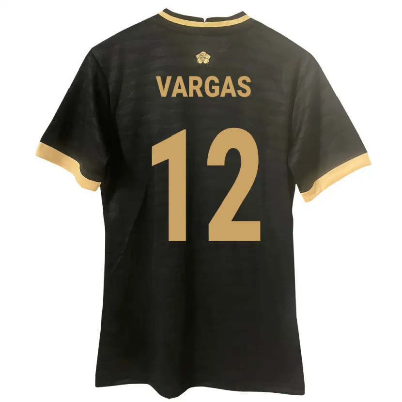 Danxen Damen Panama Stephani Vargas #12 Schwarz Auswärtstrikot Trikot 24-26 T-Shirt Schweiz