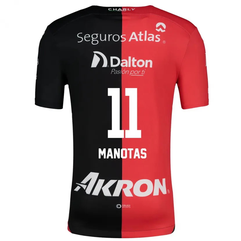 Danxen Kinder Mauro Manotas #11 Rot Schwarz Heimtrikot Trikot 2024/25 T-Shirt Schweiz