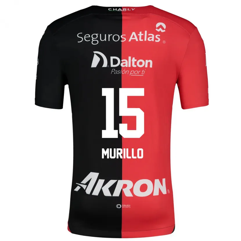 Danxen Kinder Jhon Murillo #15 Rot Schwarz Heimtrikot Trikot 2024/25 T-Shirt Schweiz