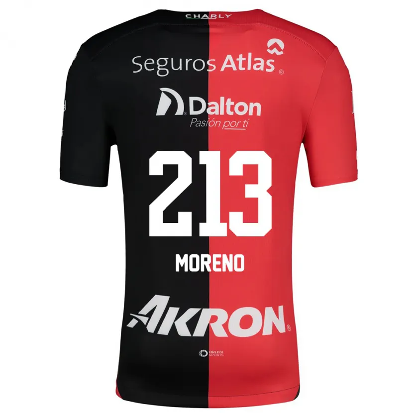 Danxen Kinder Eduardo Moreno #213 Rot Schwarz Heimtrikot Trikot 2024/25 T-Shirt Schweiz