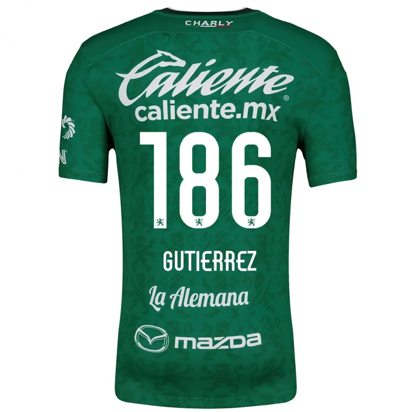 Danxen Kinder Alan Gutiérrez #186 Grün Weiß Heimtrikot Trikot 2024/25 T-Shirt Schweiz