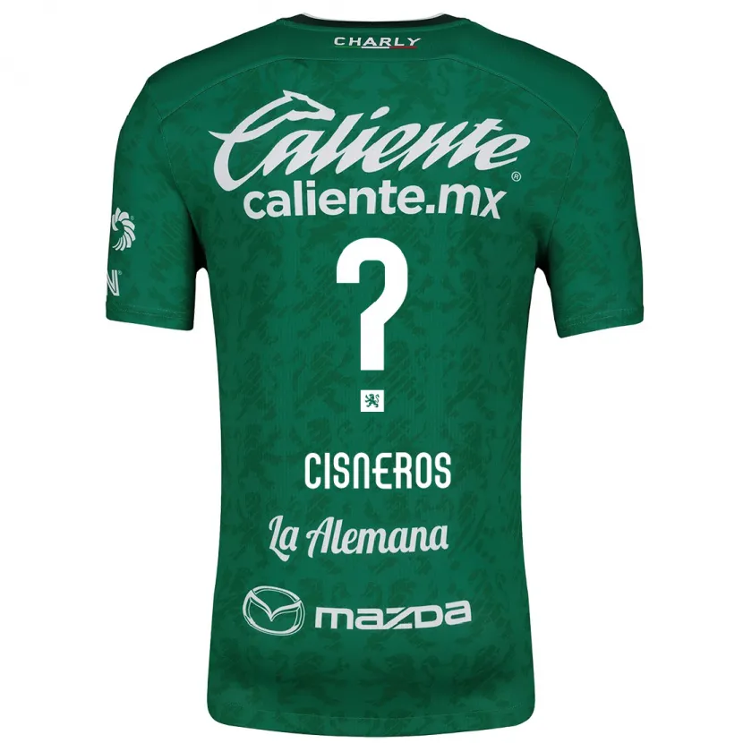 Danxen Kinder Santiago Cisneros #0 Grün Weiß Heimtrikot Trikot 2024/25 T-Shirt Schweiz