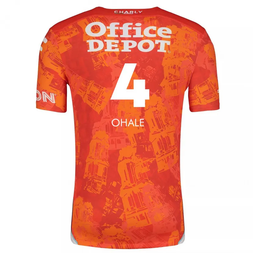 Danxen Kinder Osinachi Ohale #4 Orange Weiß Auswärtstrikot Trikot 2024/25 T-Shirt Schweiz