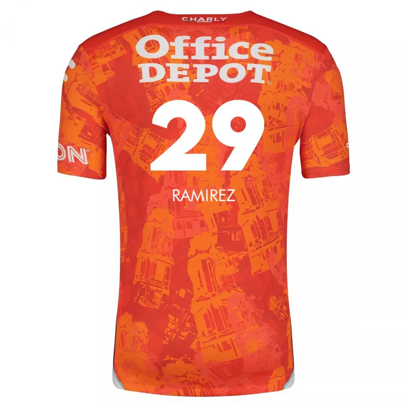 Danxen Kinder Elliana Ramirez #29 Orange Weiß Auswärtstrikot Trikot 2024/25 T-Shirt Schweiz