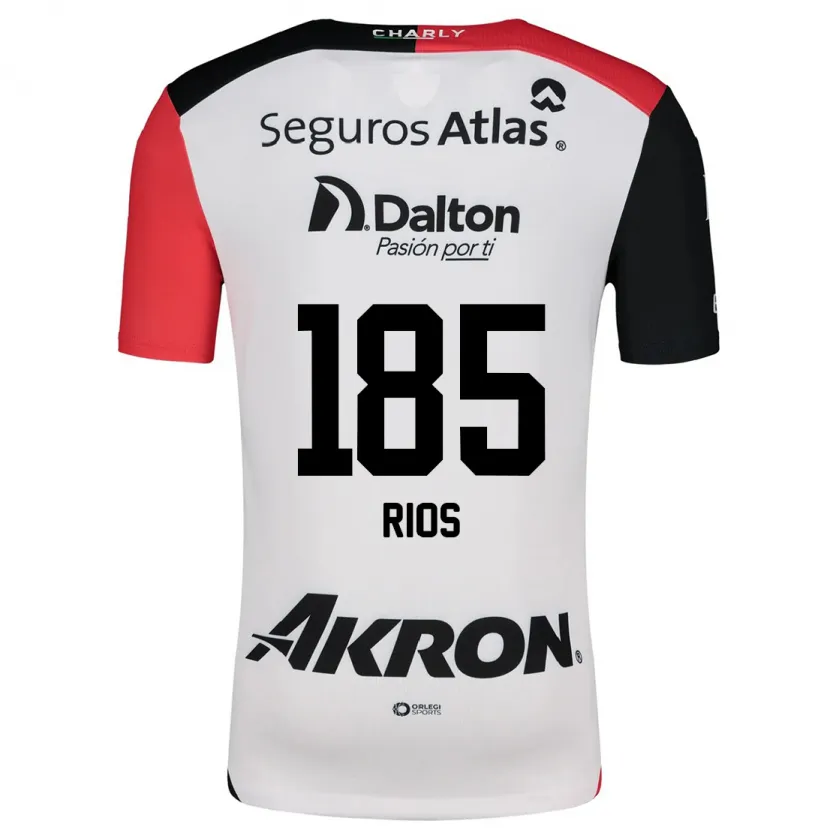 Danxen Kinder Víctor Ríos #185 Weiß Rot Schwarz Auswärtstrikot Trikot 2024/25 T-Shirt Schweiz