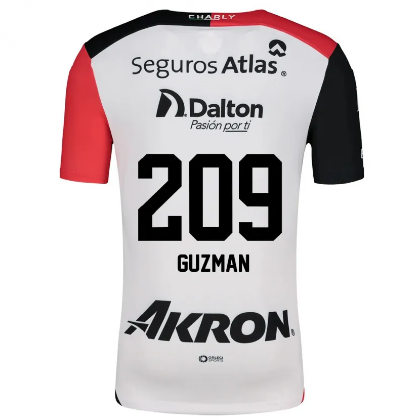 Danxen Kinder Jorge Guzmán #209 Weiß Rot Schwarz Auswärtstrikot Trikot 2024/25 T-Shirt Schweiz