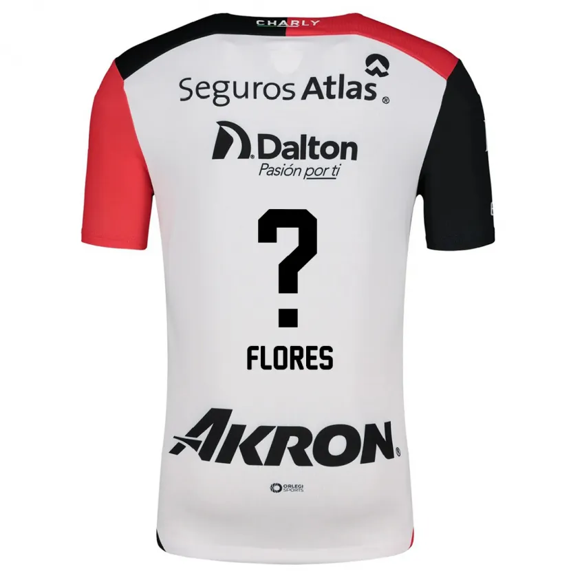 Danxen Kinder Luis Flores #0 Weiß Rot Schwarz Auswärtstrikot Trikot 2024/25 T-Shirt Schweiz