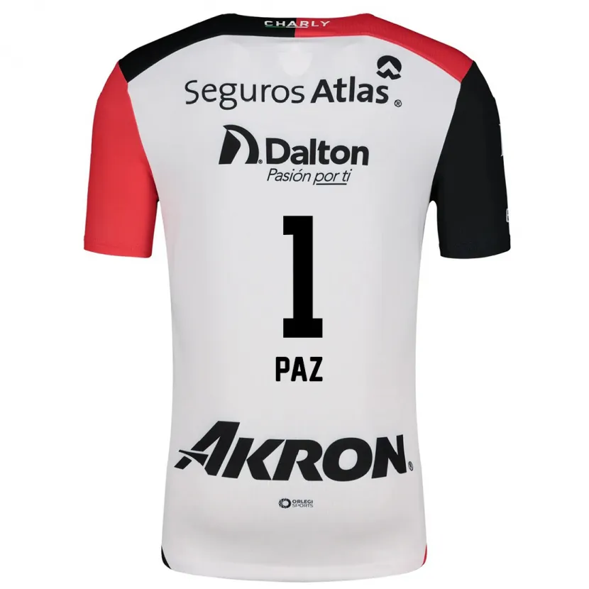 Danxen Kinder Ana Gabriela Paz #1 Weiß Rot Schwarz Auswärtstrikot Trikot 2024/25 T-Shirt Schweiz