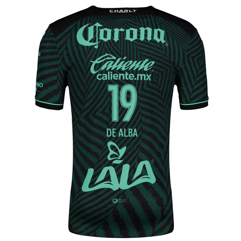 Danxen Kinder Luisa De Alba #19 Schwarz Grün Auswärtstrikot Trikot 2024/25 T-Shirt Schweiz