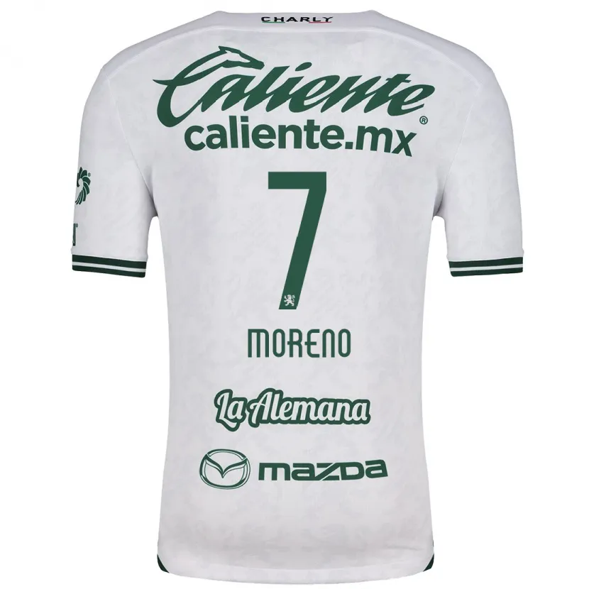 Danxen Kinder Iván Moreno #7 Weiß Grün Auswärtstrikot Trikot 2024/25 T-Shirt Schweiz