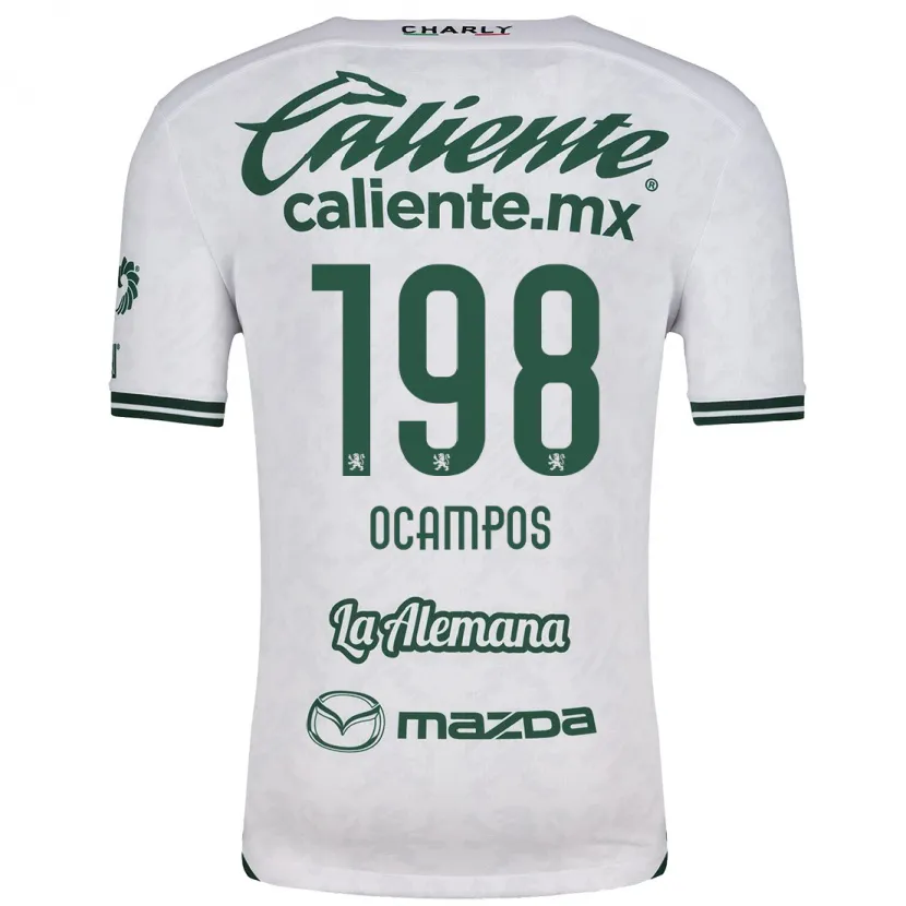 Danxen Kinder Omar Ocampos #198 Weiß Grün Auswärtstrikot Trikot 2024/25 T-Shirt Schweiz