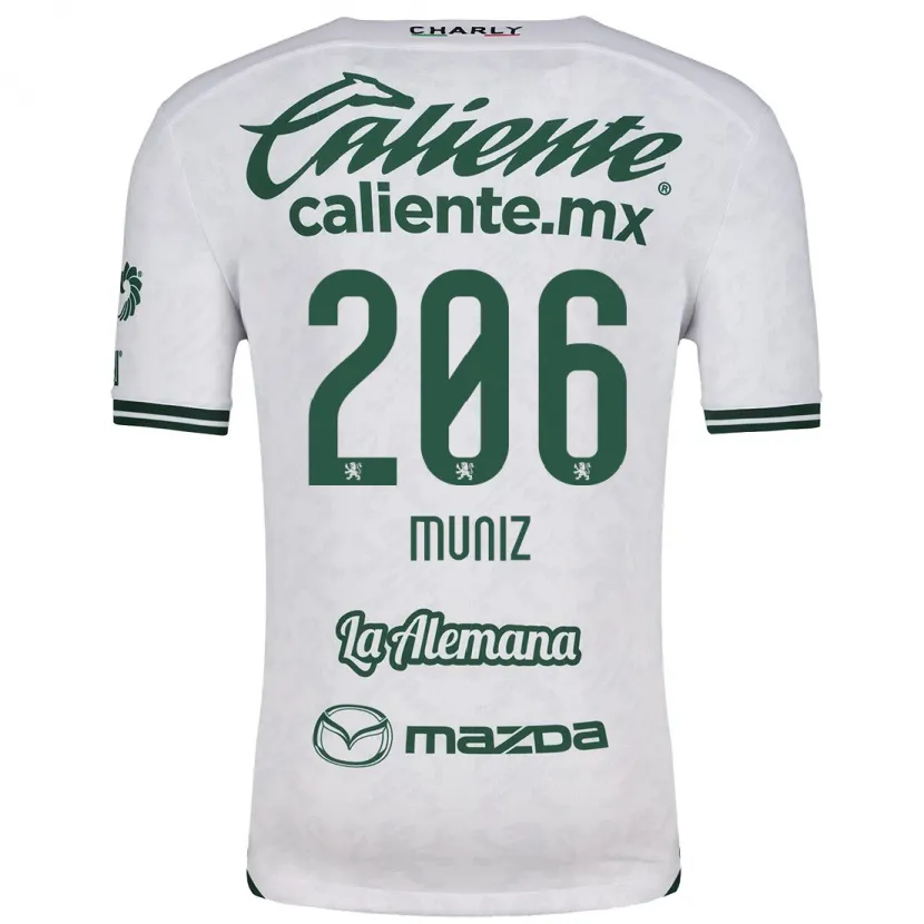 Danxen Kinder Isaác Muñíz #206 Weiß Grün Auswärtstrikot Trikot 2024/25 T-Shirt Schweiz