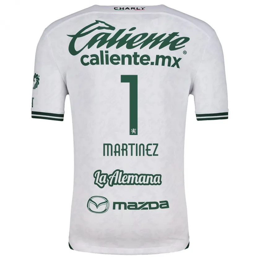 Danxen Kinder Angeles Martínez #1 Weiß Grün Auswärtstrikot Trikot 2024/25 T-Shirt Schweiz