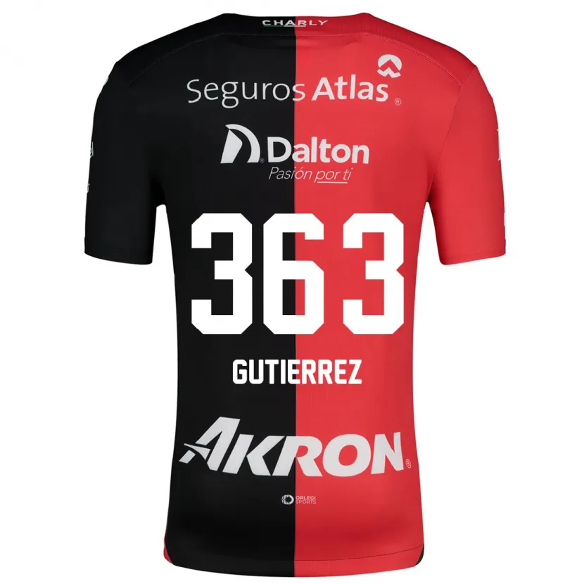Danxen Herren Orlando Gutiérrez #363 Rot Schwarz Heimtrikot Trikot 2024/25 T-Shirt Schweiz