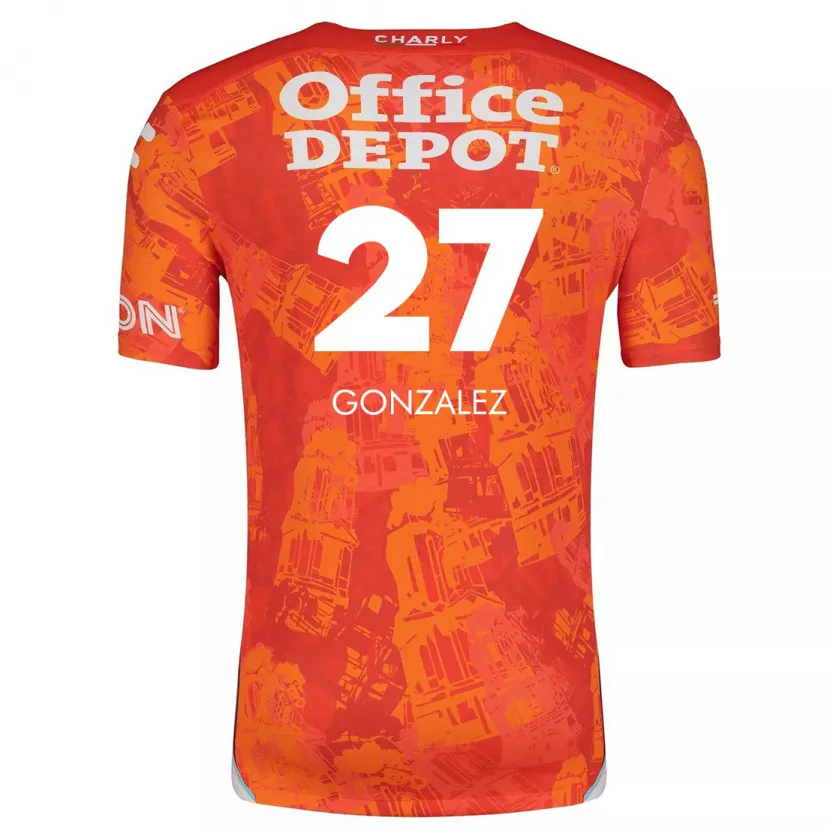 Danxen Herren Owen González #27 Orange Weiß Auswärtstrikot Trikot 2024/25 T-Shirt Schweiz