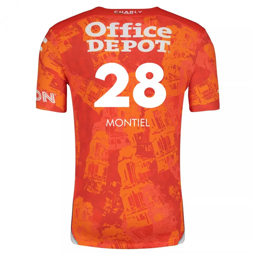 Danxen Herren Elías Montiel #28 Orange Weiß Auswärtstrikot Trikot 2024/25 T-Shirt Schweiz