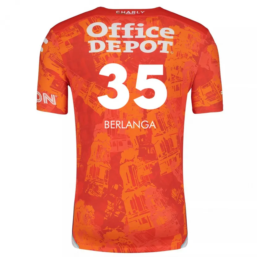 Danxen Herren Jorge Berlanga #35 Orange Weiß Auswärtstrikot Trikot 2024/25 T-Shirt Schweiz
