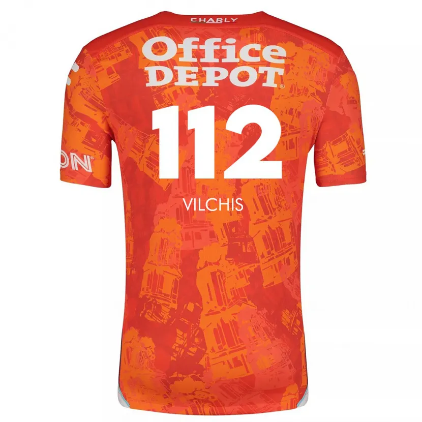 Danxen Herren Leonardo Vílchis #112 Orange Weiß Auswärtstrikot Trikot 2024/25 T-Shirt Schweiz