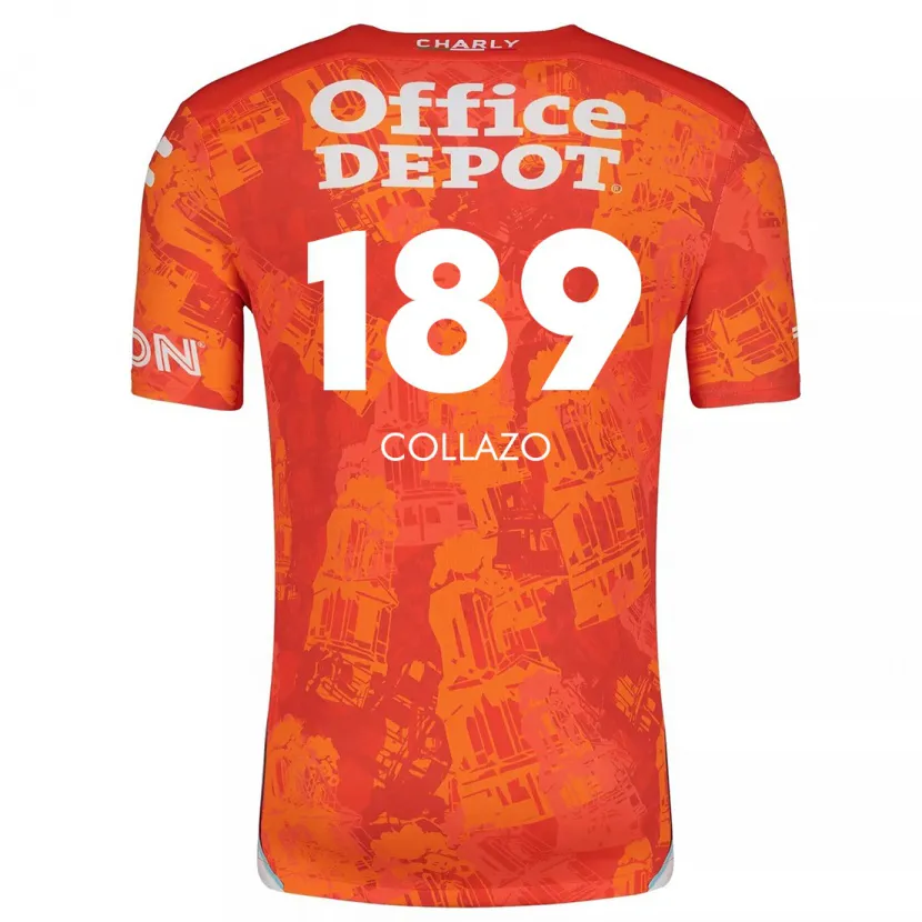 Danxen Herren David Collazo #189 Orange Weiß Auswärtstrikot Trikot 2024/25 T-Shirt Schweiz