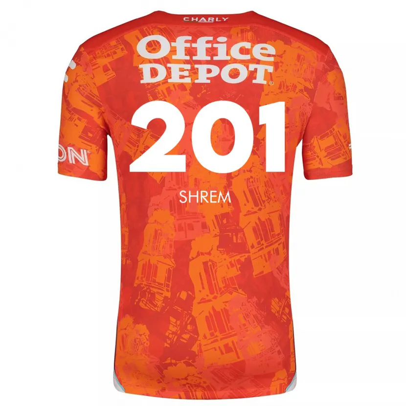 Danxen Herren David Shrem #201 Orange Weiß Auswärtstrikot Trikot 2024/25 T-Shirt Schweiz
