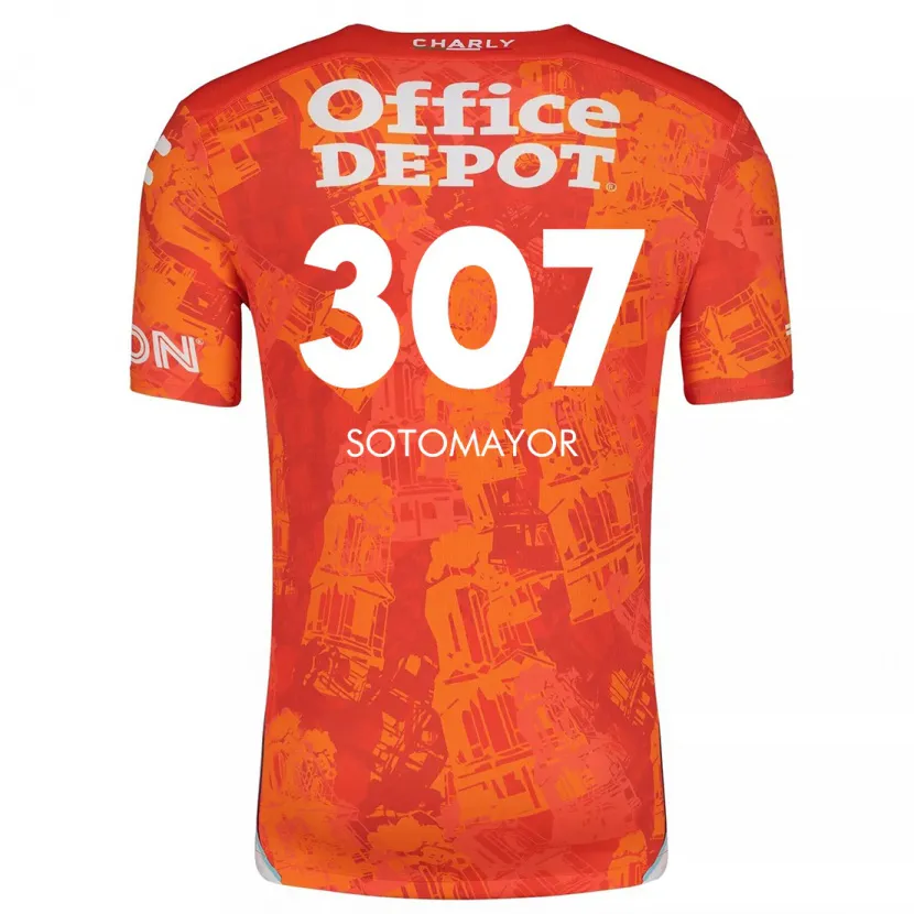 Danxen Herren Jacob Sotomayor #307 Orange Weiß Auswärtstrikot Trikot 2024/25 T-Shirt Schweiz