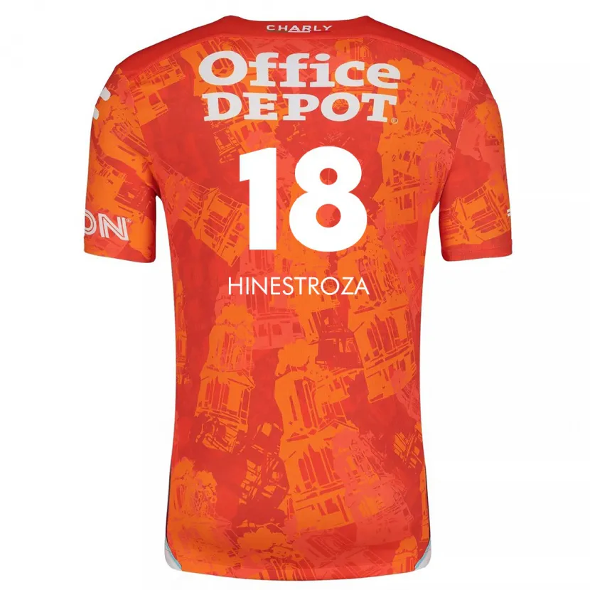 Danxen Herren Marino Hinestroza #18 Orange Weiß Auswärtstrikot Trikot 2024/25 T-Shirt Schweiz