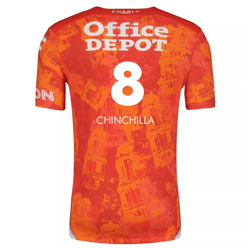 Danxen Herren Priscila Chinchilla #8 Orange Weiß Auswärtstrikot Trikot 2024/25 T-Shirt Schweiz