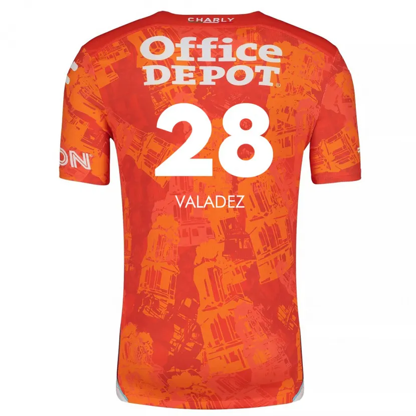 Danxen Herren Julia Valadez #28 Orange Weiß Auswärtstrikot Trikot 2024/25 T-Shirt Schweiz