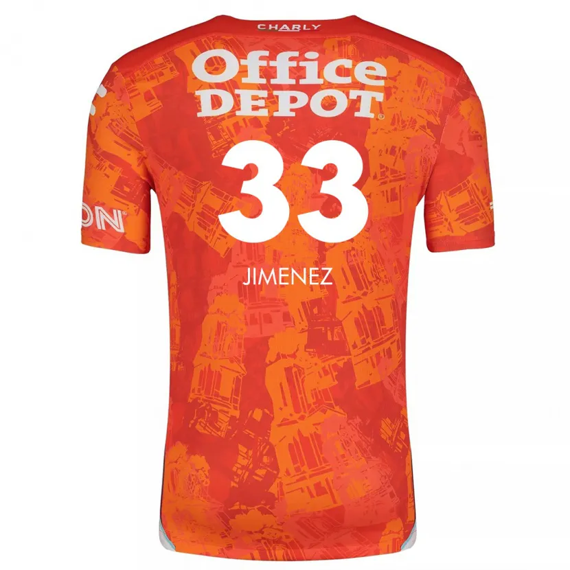 Danxen Herren Stefani Jiménez #33 Orange Weiß Auswärtstrikot Trikot 2024/25 T-Shirt Schweiz