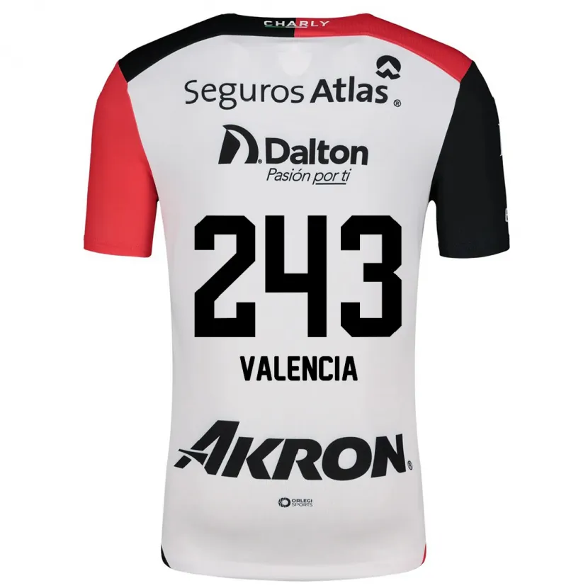 Danxen Herren Luis Valencia #243 Weiß Rot Schwarz Auswärtstrikot Trikot 2024/25 T-Shirt Schweiz