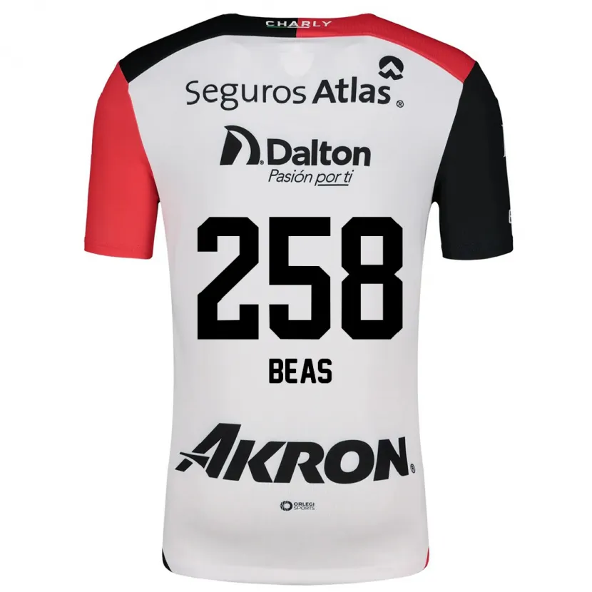Danxen Herren Álvaro Beas #258 Weiß Rot Schwarz Auswärtstrikot Trikot 2024/25 T-Shirt Schweiz