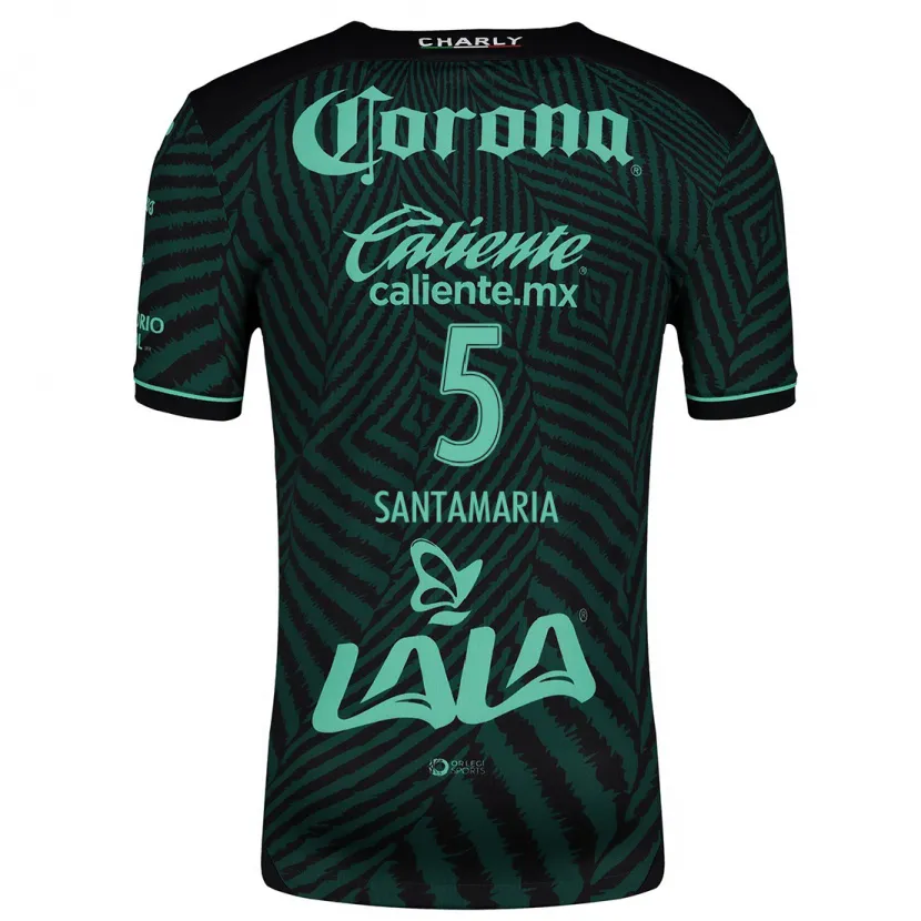 Danxen Herren Anderson Santamaría #5 Schwarz Grün Auswärtstrikot Trikot 2024/25 T-Shirt Schweiz