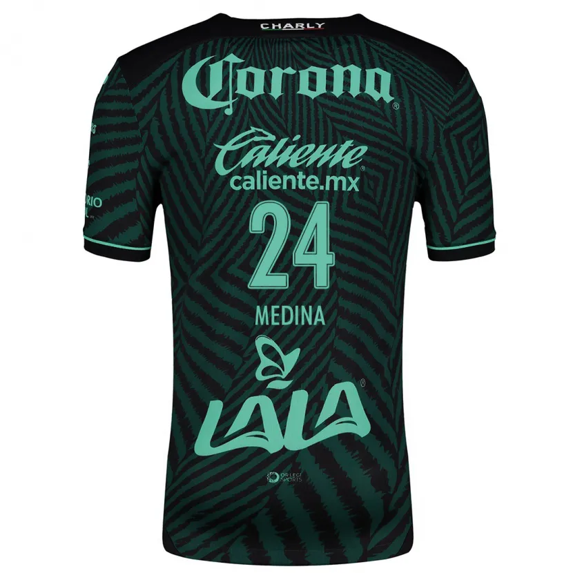 Danxen Herren Diego Medina #24 Schwarz Grün Auswärtstrikot Trikot 2024/25 T-Shirt Schweiz