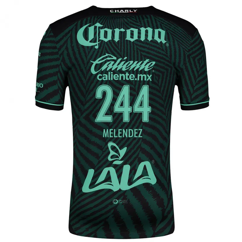 Danxen Herren Carlos Meléndez #244 Schwarz Grün Auswärtstrikot Trikot 2024/25 T-Shirt Schweiz