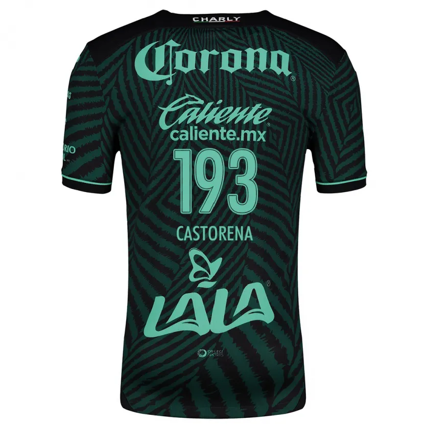 Danxen Herren Damián Castorena #193 Schwarz Grün Auswärtstrikot Trikot 2024/25 T-Shirt Schweiz