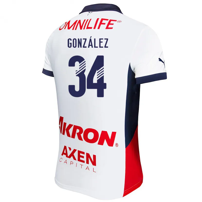 Danxen Herren Armando González #34 Weiß Rot Blau Auswärtstrikot Trikot 2024/25 T-Shirt Schweiz