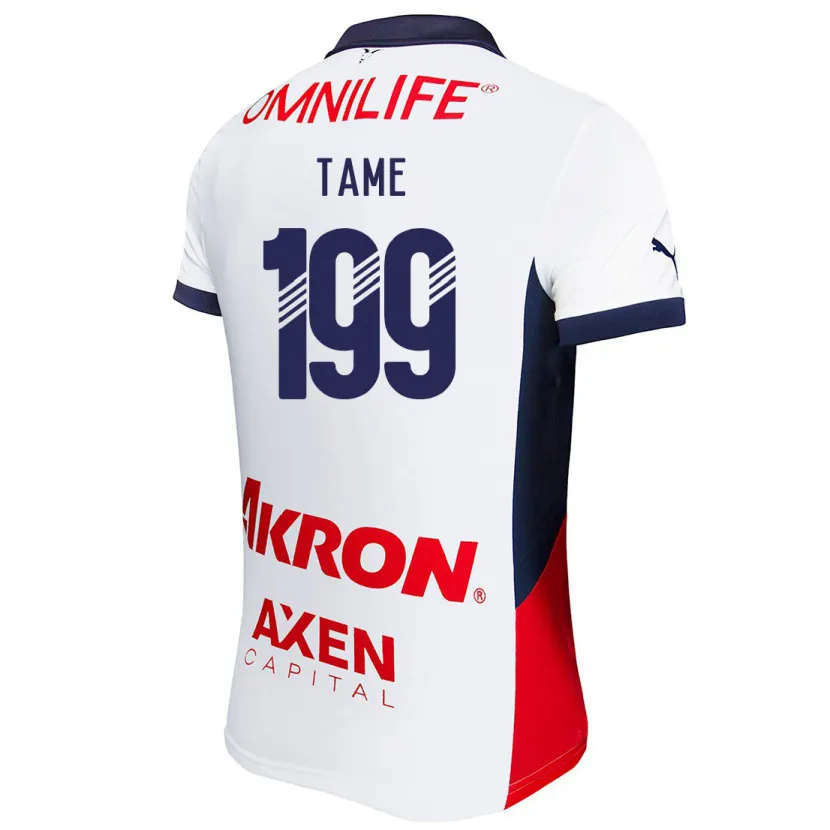 Danxen Herren Emilio Tame #199 Weiß Rot Blau Auswärtstrikot Trikot 2024/25 T-Shirt Schweiz