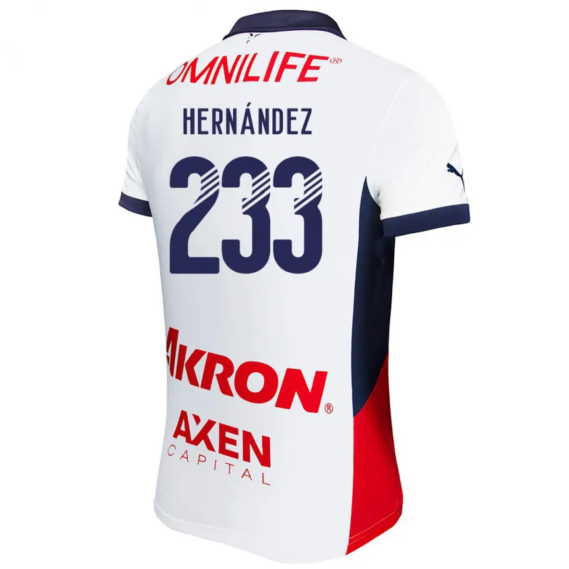 Danxen Herren Zinedine Hernández #233 Weiß Rot Blau Auswärtstrikot Trikot 2024/25 T-Shirt Schweiz