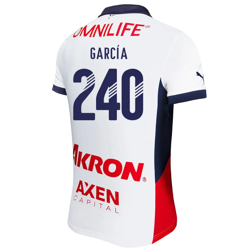 Danxen Herren Víctor García #240 Weiß Rot Blau Auswärtstrikot Trikot 2024/25 T-Shirt Schweiz