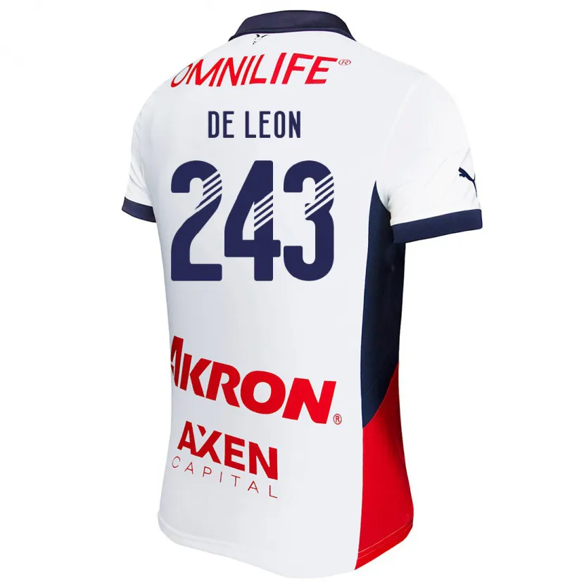 Danxen Herren Jared De León #243 Weiß Rot Blau Auswärtstrikot Trikot 2024/25 T-Shirt Schweiz