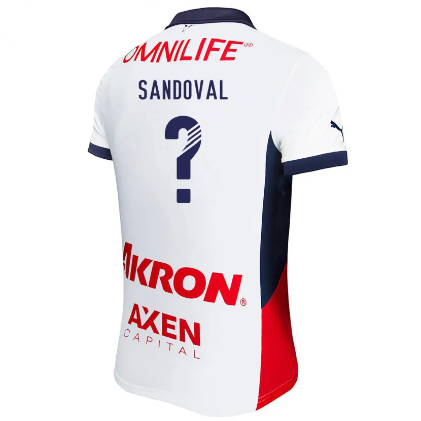 Danxen Herren Santiago Sandoval #0 Weiß Rot Blau Auswärtstrikot Trikot 2024/25 T-Shirt Schweiz