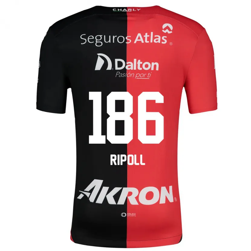 Danxen Damen Alonso Ripoll #186 Rot Schwarz Heimtrikot Trikot 2024/25 T-Shirt Schweiz