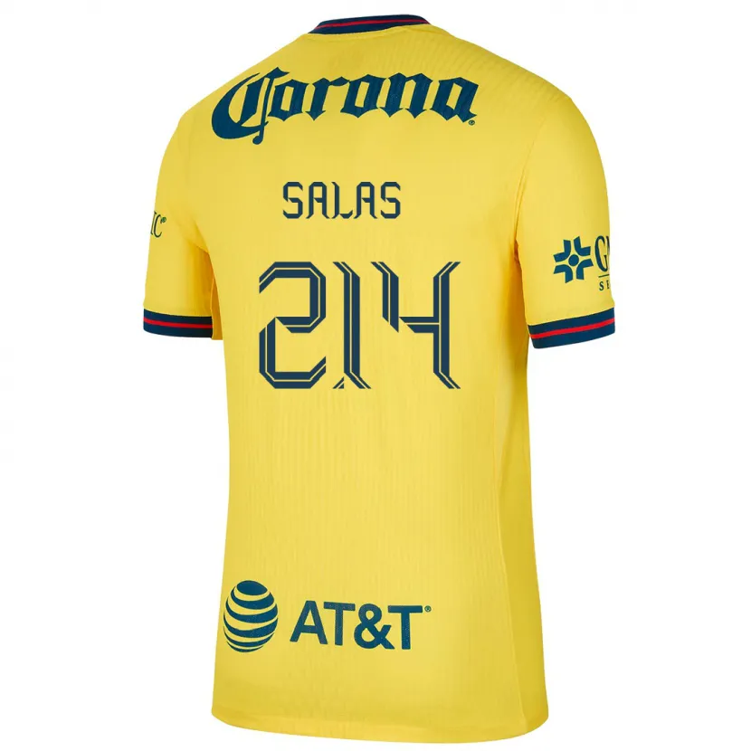Danxen Damen Patricio Salas #214 Gelb Blau Heimtrikot Trikot 2024/25 T-Shirt Schweiz