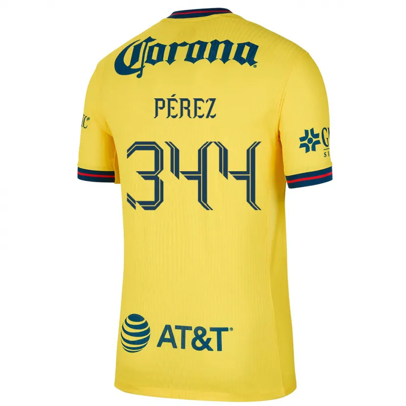Danxen Damen Froylan Pérez #344 Gelb Blau Heimtrikot Trikot 2024/25 T-Shirt Schweiz