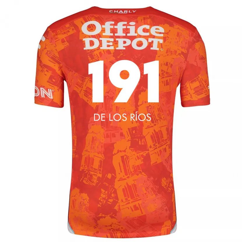 Danxen Damen Sergio De Los Ríos #191 Orange Weiß Auswärtstrikot Trikot 2024/25 T-Shirt Schweiz