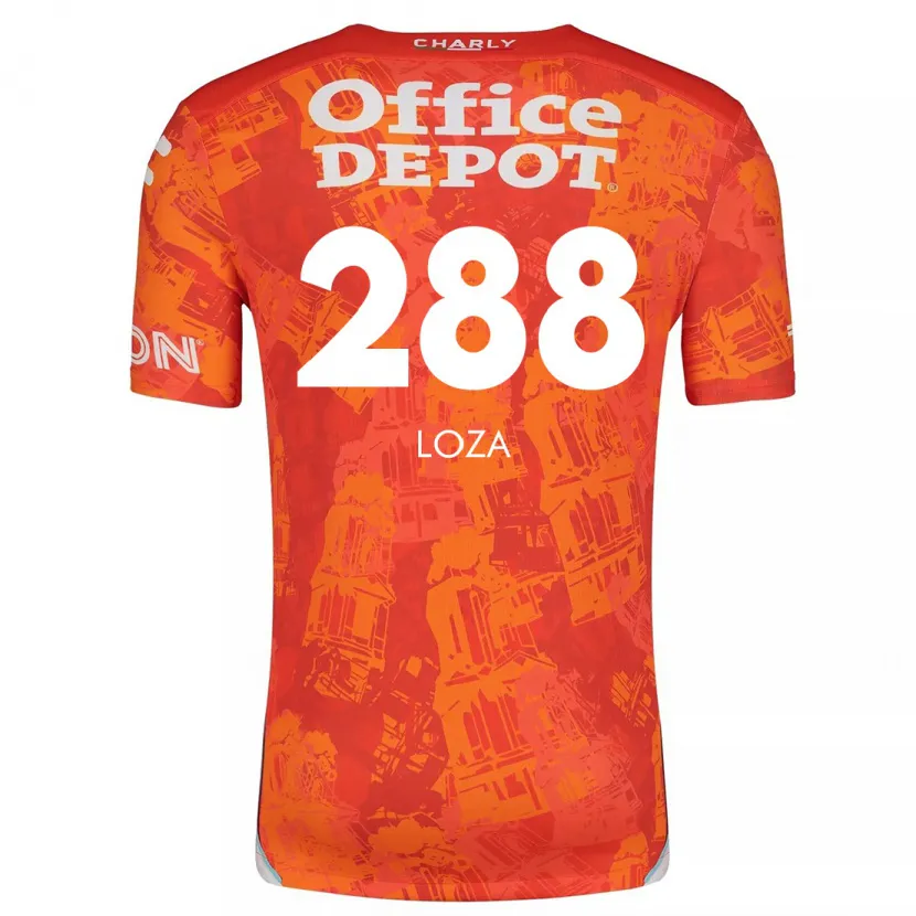 Danxen Damen Santino Loza #288 Orange Weiß Auswärtstrikot Trikot 2024/25 T-Shirt Schweiz