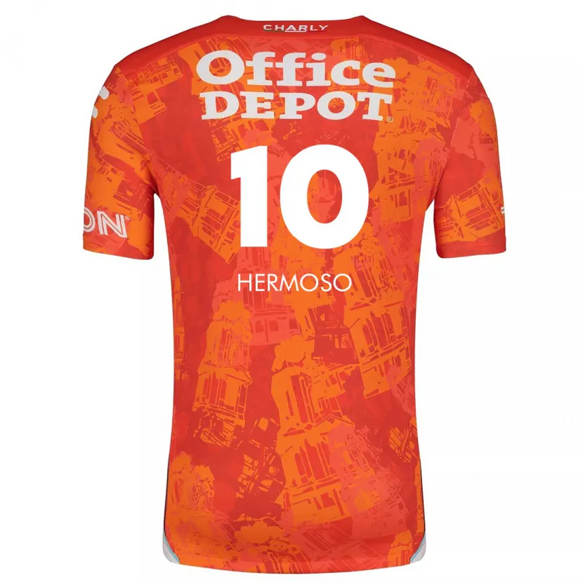 Danxen Damen Jennifer Hermoso #10 Orange Weiß Auswärtstrikot Trikot 2024/25 T-Shirt Schweiz