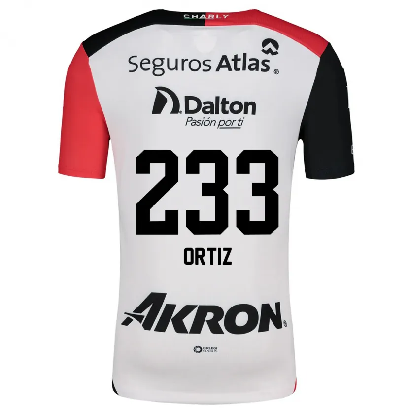 Danxen Damen Brandon Ortiz #233 Weiß Rot Schwarz Auswärtstrikot Trikot 2024/25 T-Shirt Schweiz