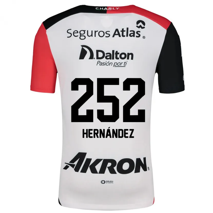 Danxen Damen Luis Hernández #252 Weiß Rot Schwarz Auswärtstrikot Trikot 2024/25 T-Shirt Schweiz