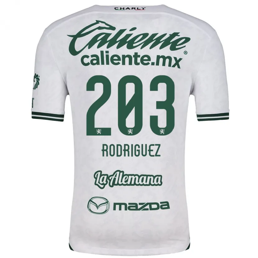 Danxen Damen César Rodríguez #203 Weiß Grün Auswärtstrikot Trikot 2024/25 T-Shirt Schweiz